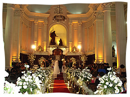 decoração casamento - igreja santa margarida maria