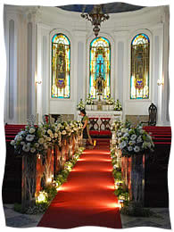 decoração casamento - igreja santa therezinha